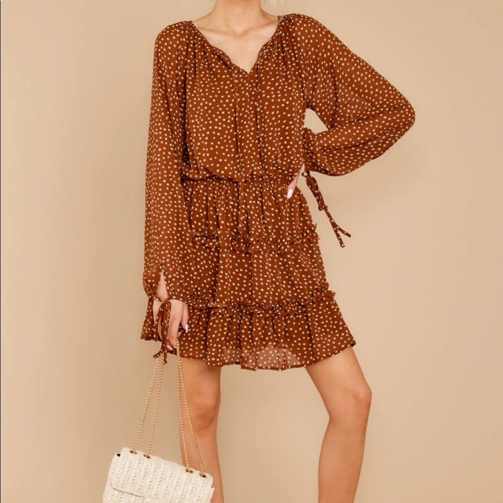 Red Dress Look Into This Brown Polka Dot Dress